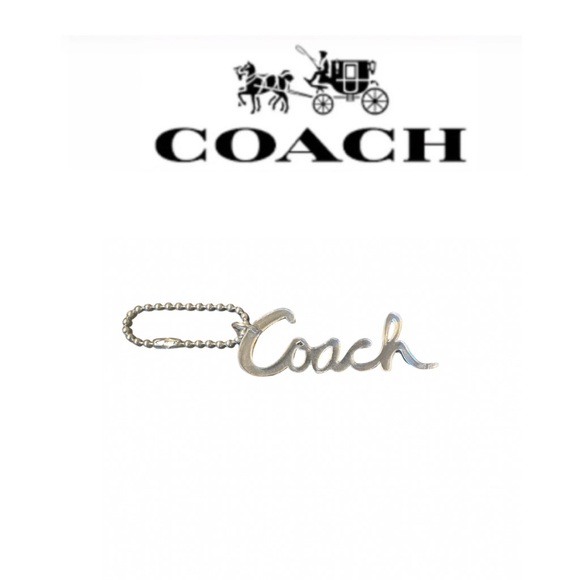 Coach Accessories - Coach Poppy Clear Script Hang Tag